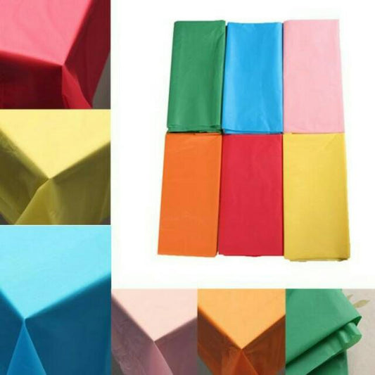Taplak Meja Plastik Polos / Plastic Table Cover Polos