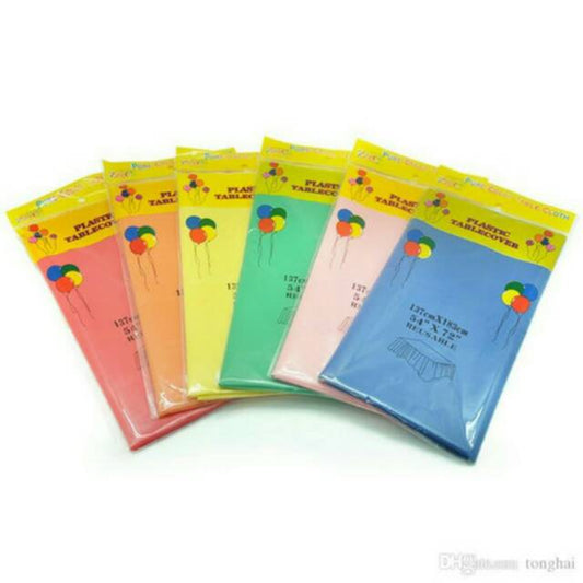 Taplak Meja Plastik Polos / Plastic Table Cover Polos