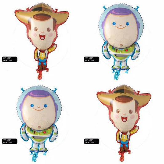 Balon Foil Toy Story 4 Baby Buzz, Woody Size 77 cm