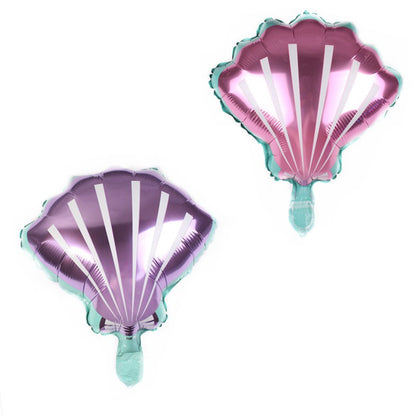 Balon Foil Kerang Pink / Ungu Mini