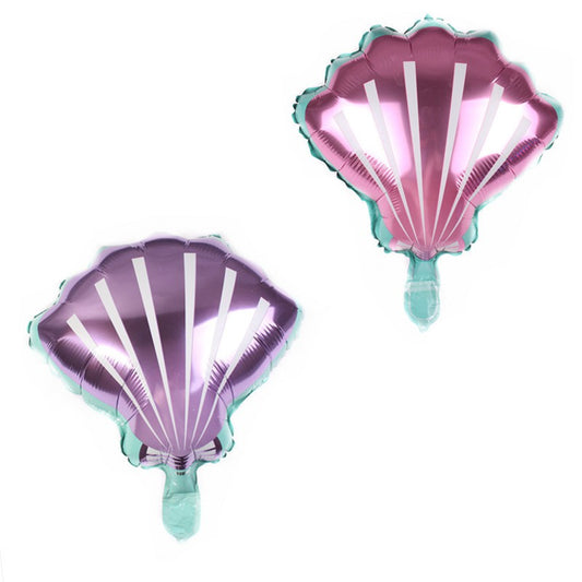 Balon Foil Kerang Pink / Ungu Mini