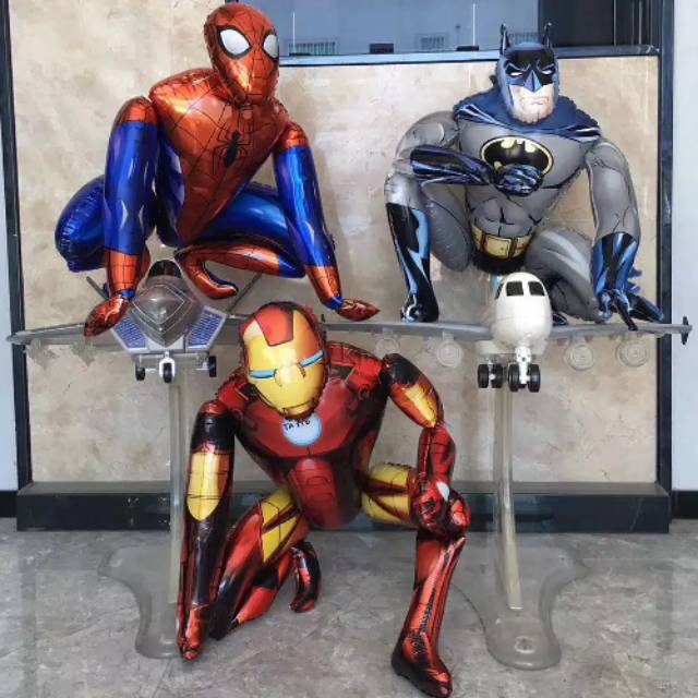 Balon Foil 3D Spiderman, Batman, Iron Man