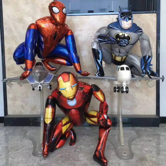 Balon Foil 3D Spiderman, Batman, Iron Man