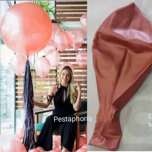 Balon Latex / Lateks Jumbo Size 36 inch ( 90 cm ) warna Rose Gold