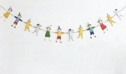 Bunting Banner Flag Boys Girl Hand in Hand