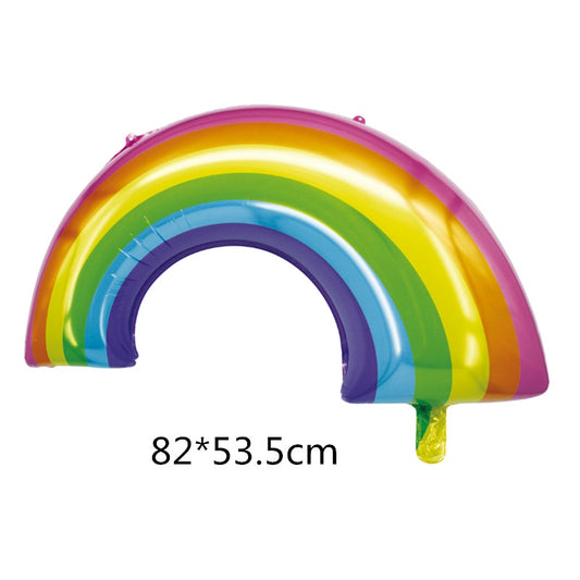 Balon Foil Rainbow New / Pelangi Size Jumbo 82 cm