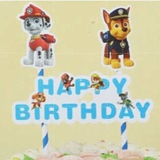 Cake Topper / Topper Kue HBD / Happy Birthday Karakter / Kartun
