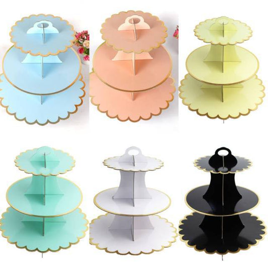 3 Tier Cupcake Stand / Cake Stand Polos List Gold
