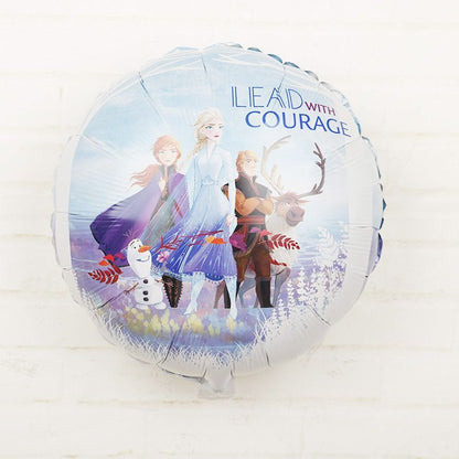 Balon Foil Happy Birthday Frozen / Elsa Olaf Anna Double Side Bulat
Size 45
