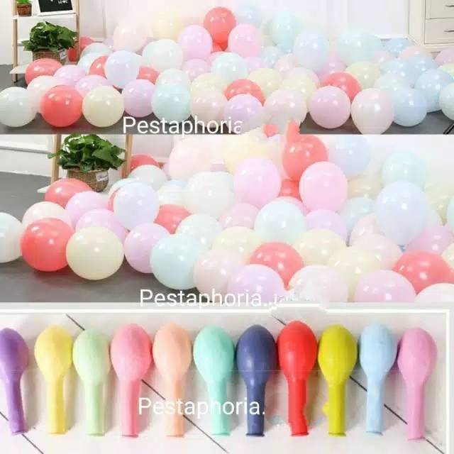 Balon Latex/Lateks Macaron Size 10 inch