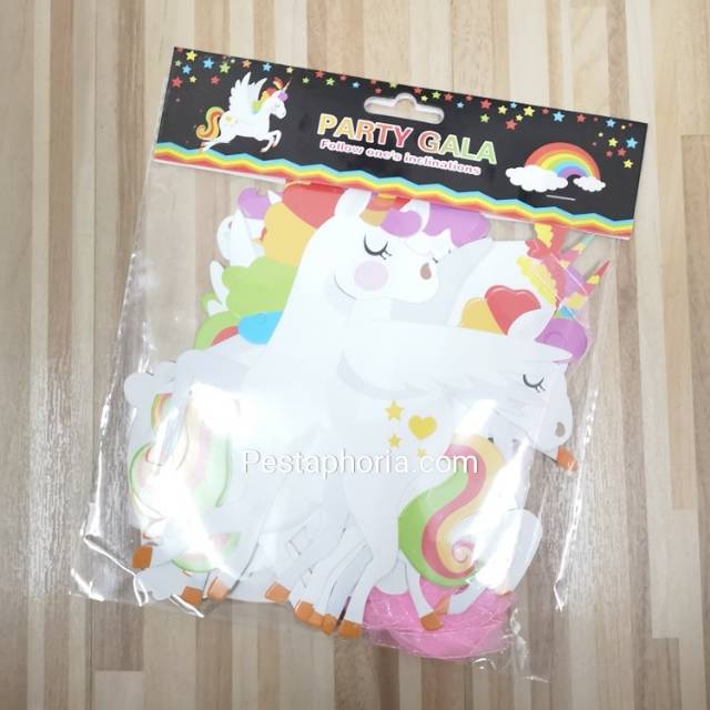 Banner Unicorn & Rainbow Clouds