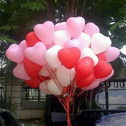 Balon Latex/Lateks Bentuk Hati/Love 3 gram 12 inch