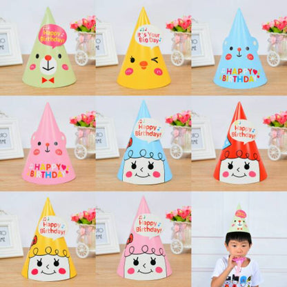 Korean Cute Party Hat/ Topi Pesta Ulang Tahun Lucu Bear, Chick, Girl
