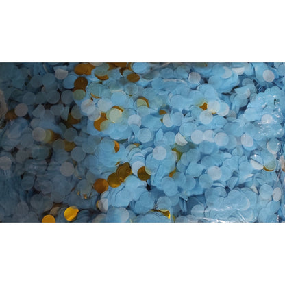 Confetti Mix Foil & Kertas Tissue isian Balon isi 10 gram ukuran 1 cm dan 1,5 cm