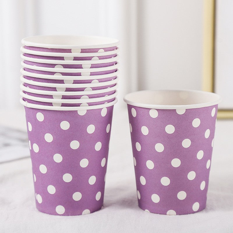 Paper Cup / Gelas Kertas Motif Polkadot