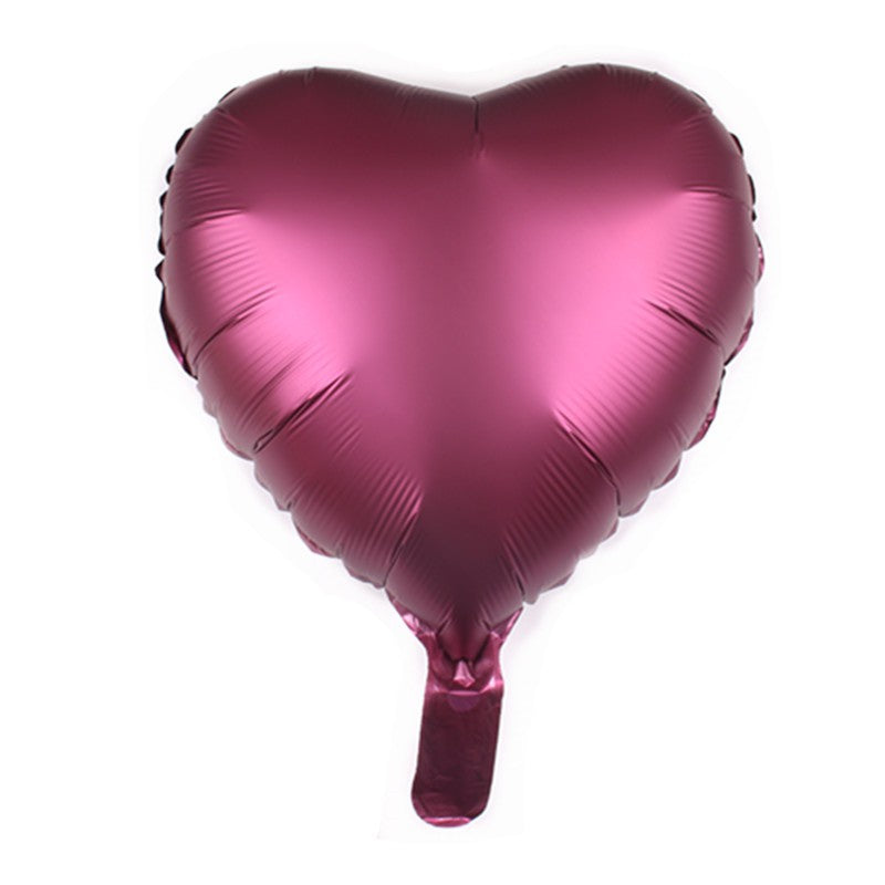 Balon Foil Hati / Love Satin Matte Size 45 cm