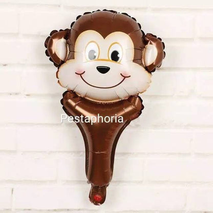Balon Foil Pentung / Tongkat / Tenis Kepala Hewan / Animal Head