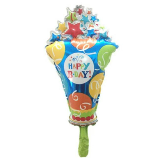 Balon Foil Happy Birthday Terompet Mini