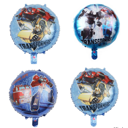 Balon Foil Bulat Transformers / Megatron , Optimus Prime, Bumblebee Size 45 cm