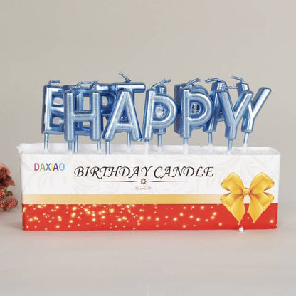 Lilin Ulang Tahun Huruf Kapital / Happy Birthday  Candle