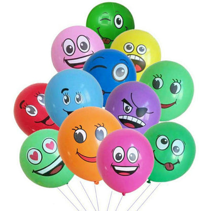 Balon Latex/Lateks Emoji Emoticon 12 inch