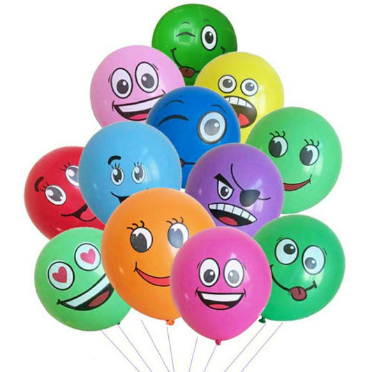 Balon Latex/Lateks Emoji Emoticon 12 inch