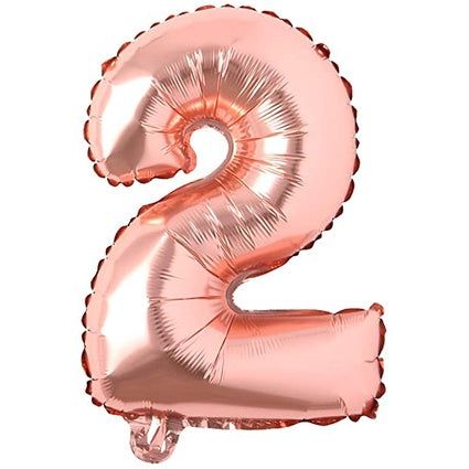 Balon Foil Angka Jumbo Rose Gold 100 cm / 40 inch