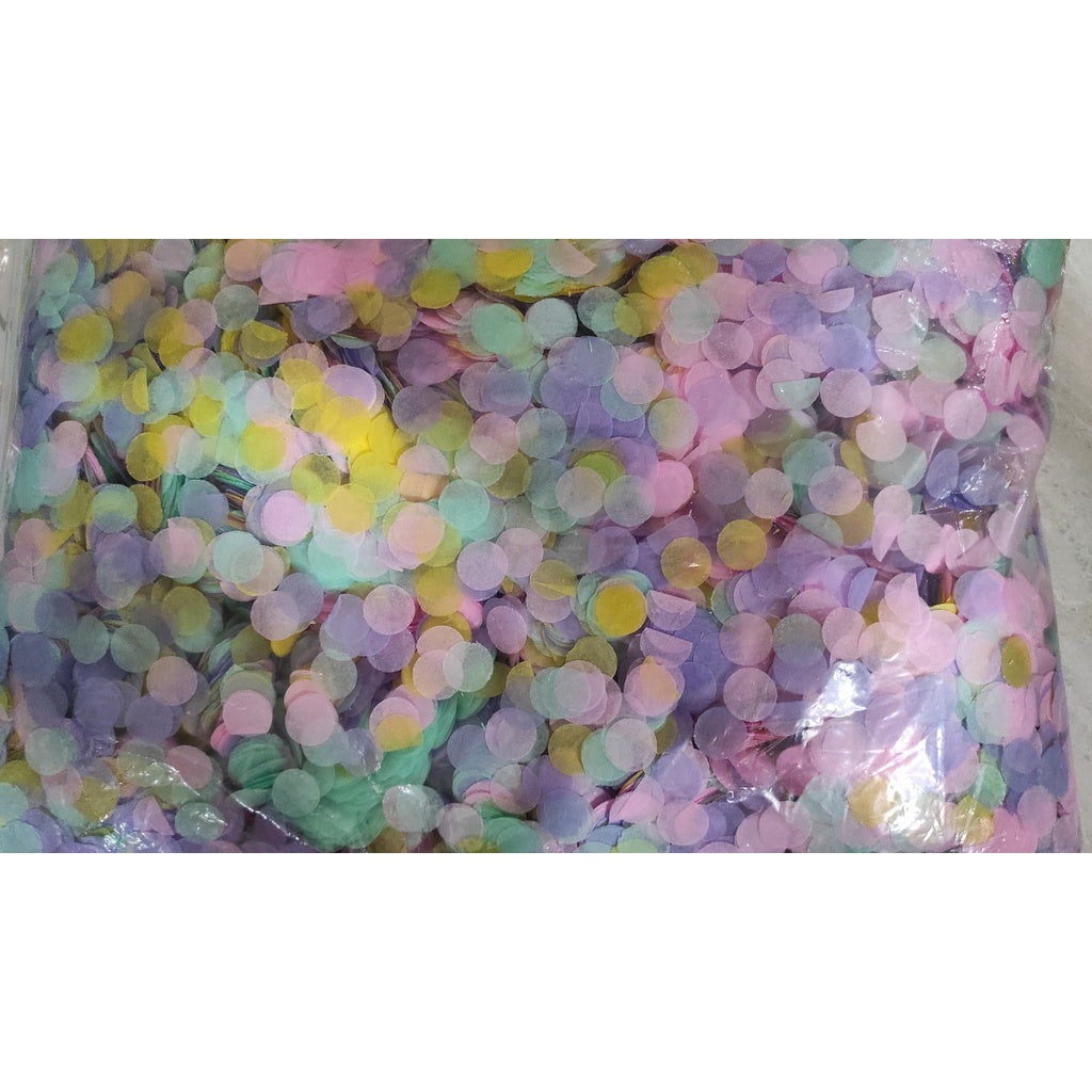 Confetti Mix Foil & Kertas Tissue isian Balon isi 10 gram ukuran 1 cm dan 1,5 cm