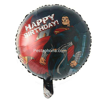 Balon Foil Bulat Superman Size 45cm