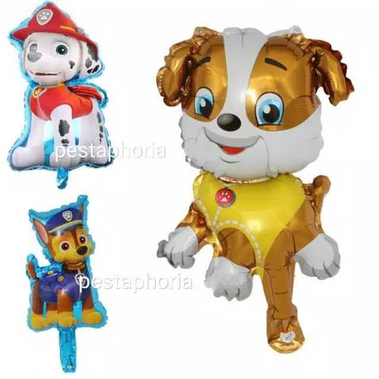 Balon Foil Paw Patrol Mini Chase, Marshall, Rubble