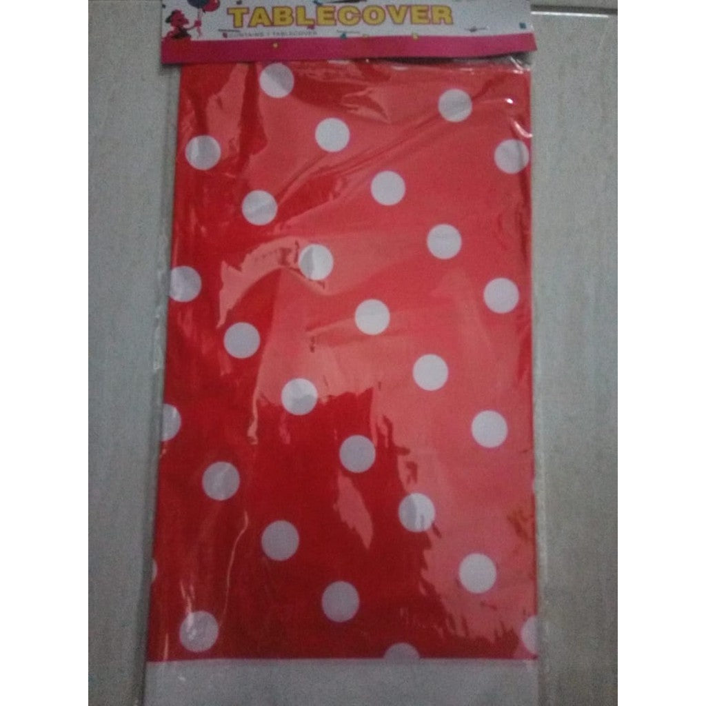 Taplak Meja Plastik Polkadot / Plastic Table Cover Polkadot