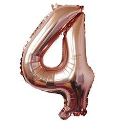 Balon Foil Angka Jumbo Rose Gold 100 cm / 40 inch