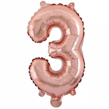 Balon Foil Angka Size 40 cm Warna Rose Gold