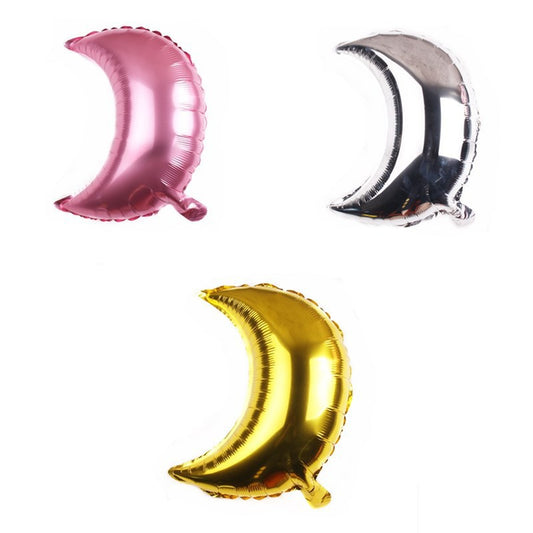 Balon Foil Crescent Moon / Bulan Sabit Size 18 inch / 45 cm