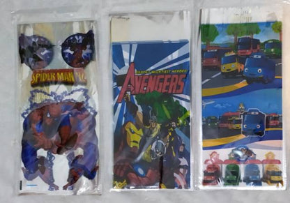 ( isi 10 pcs ) Plastik Snack Kartun / Goodie Bag Size Sedang 18 cm x 36 cm /  Bingkisan Ulang Tahun / Ultah