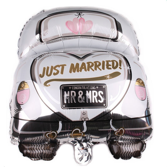 Balon Foil Wedding Car Size 65 x 50 cm