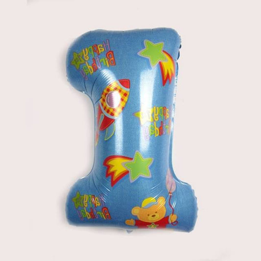 Balon Angka 1 / 1st Birthday Boy
Size 87 cm