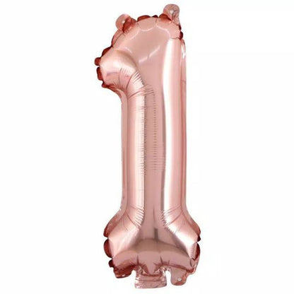 Balon Foil Angka Size 40 cm Warna Rose Gold