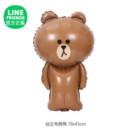 Balon Foil Line Friends Cony Brown Full Body Jumbo 78 cm