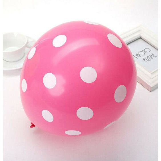 Balon Lateks/Latex Polkadot 12 inch High Quality Tebal