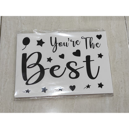 Stiker Bobo Balon PVC Ukuran 21 x 29 cm Balloon Sticker Get Well Soon/Graduation/Grad/Abjad/Congratulations