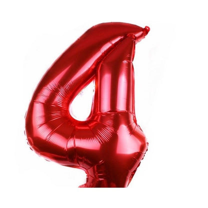 Balon Foil Angka Merah Size 40 cm