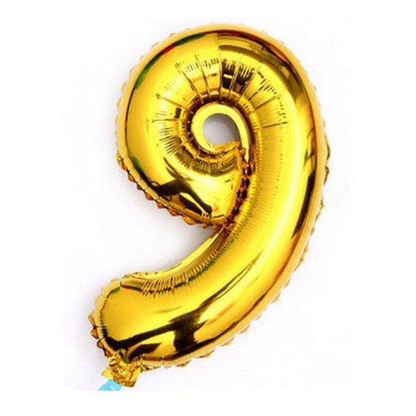 Balon Foil Angka Jumbo Warna Gold Size 100 cm / 40 inch