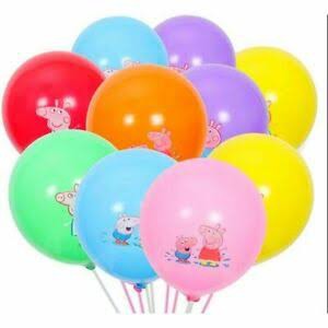 10 pcs Balon Latex / Lateks Size 12 inch Motif Pepa/Pepa pig