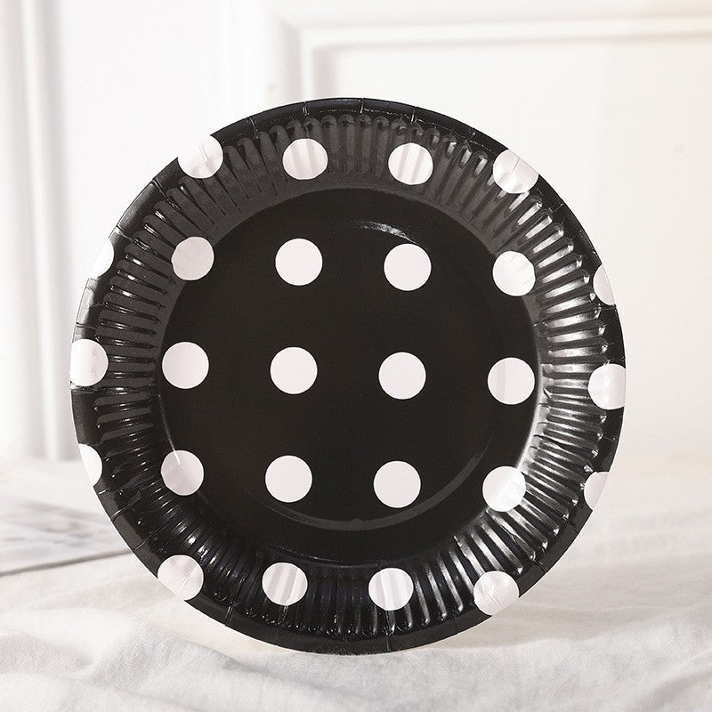 Polkadot Paper Plate / Piring Kertas Motif Polkadot