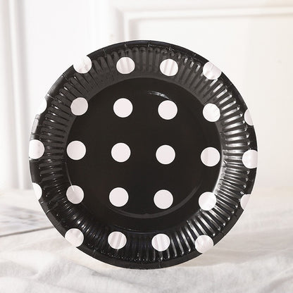 Polkadot Paper Plate / Piring Kertas Motif Polkadot