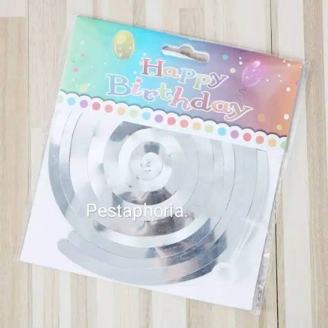 6 pcs Spiral Swirl Decoration / Dekorasi Spiral Gantung