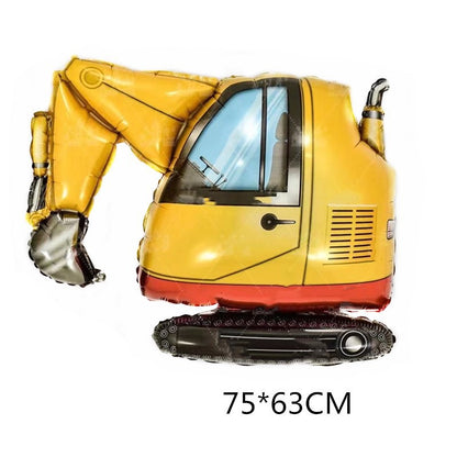 Balon Foil Forklift, Crane, Excavator, Mixer Truck, Bus Size Jumbo