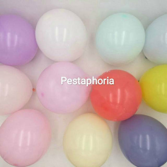 1 pack isi 100 pcs warna mix Balon Latex / Lateks Macaron Size 10 inch
