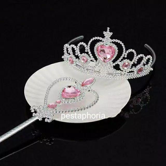 Mahkota Princess / Tiara Anak / Children Crown + Tongkat Peri